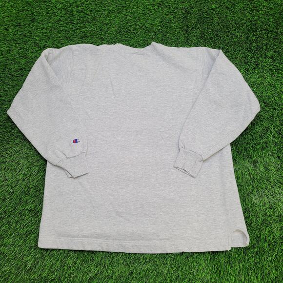 Vintage Champion Blank Sweatshirt Womens Large 22x26 Gray - Picture 2 of 11